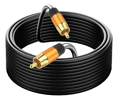 Cable De Audio Coaxial Digital De 100 Pies, 1rca Macho A 1rc