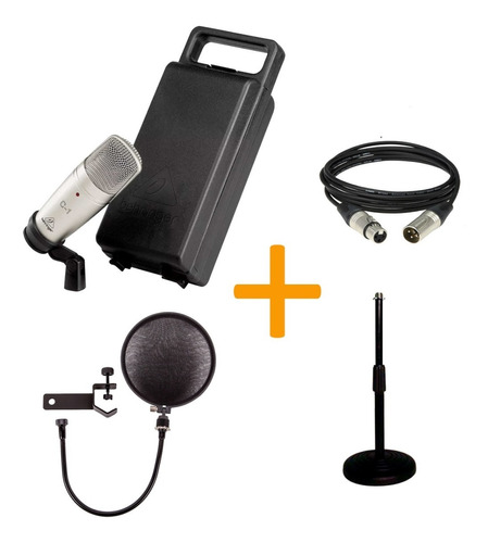 Microfono Condenser Behringer + Cable + Soporte + Anti Pop