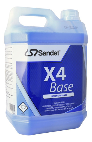 X4 Base Detergente Desincrustante Graxa Oleo Gordura Motor