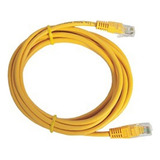 Patch Cord Cable Parcheo Red Utp Cat 5e 3 Metros Amarillo