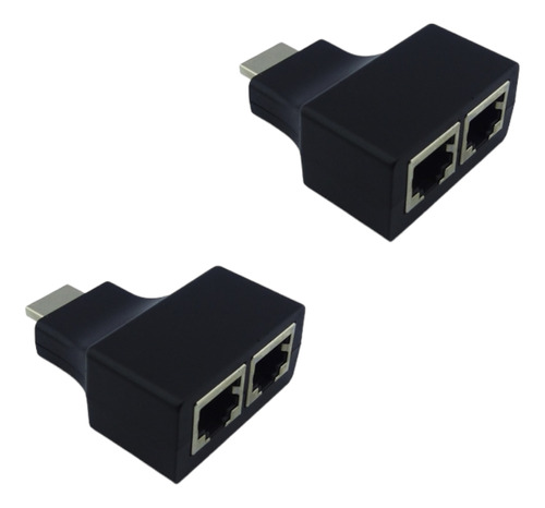 Extensor Hdmi A Doble Cable Lan De Red Utp Rj45 Hasta 30m