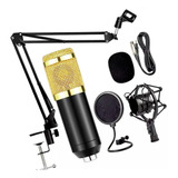 Kit Microfone Bm800 1026 + Pop Filter + Aranha + Shock Mount