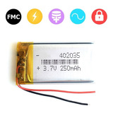 Bateria Lipo Litio Recargable 3.7v 250mah Mp3 Pic Arduino