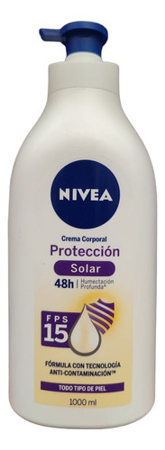  Crema Corporal Fps15 Proteccion Solar Nivea  1 L
