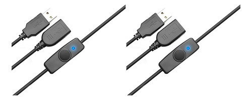 2 Cables Extensores Usb 2.0 Para Sincronización De Datos, Ca