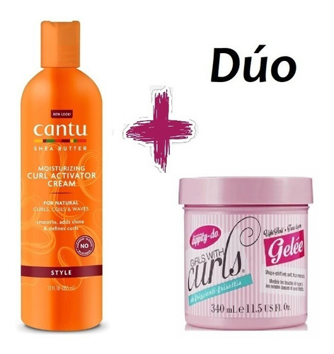 Activador De Rizos Cantu + Gel Dippity Do