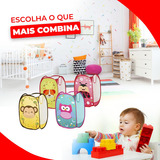 Cesto Organizador Brinquedo Infantil Dobrável Corujinha