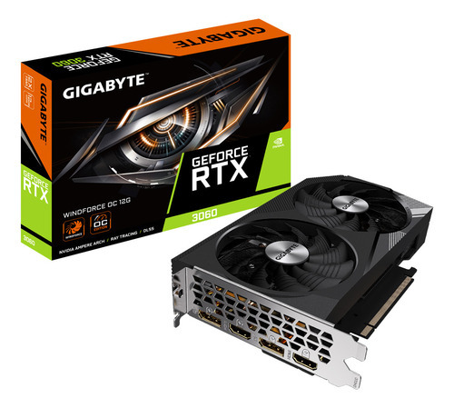 Tarjeta De Video Gigabyte Rtx 3060 12gb Gv-n3060wf2oc-12gd