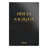 Bíblia Nvi Slim Semi Luxo Pu - Preta: Mais Leve E Mais Prática, De Sbi. Geo-gráfica E Editora Ltda, Capa Dura Em Português, 2021