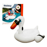 Colchoneta Inflable Flotador Pato Cisne Grande C/ Posavaso