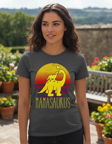Playera Mamasaurus Para El Día De Las Madres