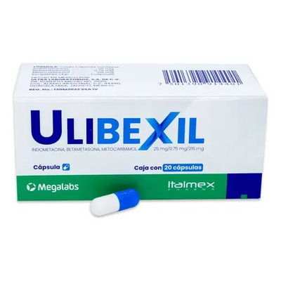 Ulibexil Cápsula 25 Mg\u002F0.75 Mg\u002F215 Mg, 20 Cápsulas | Envío gratis