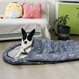 Geerduo Saco De Dormir Para Perro, Impermeable, Cálido, Pl. Color Hueso