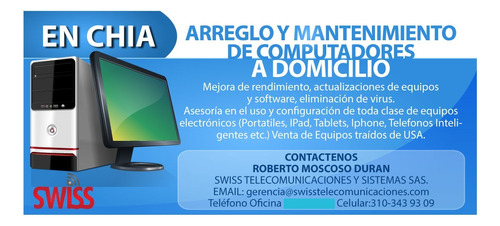 Mantenimiento De Computadores Domicilio Chia Bogota