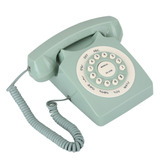 Teléfono Fijo Vintage Europeo Antiguo Verde Alto