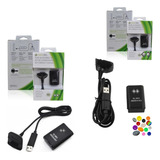 2x Kit Carga Y Juega Para Xbox 360 4800 Mah Cable Y Batería