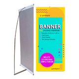 Banner Publicitario Con Portabanner Simple Tensor 0,60x1,50