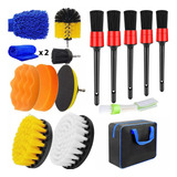 Kit De 16 Cepillos Para Detalles De Coche, Lavado De Coche