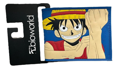 Billetera Azul Luffy One Piece 7 Mares