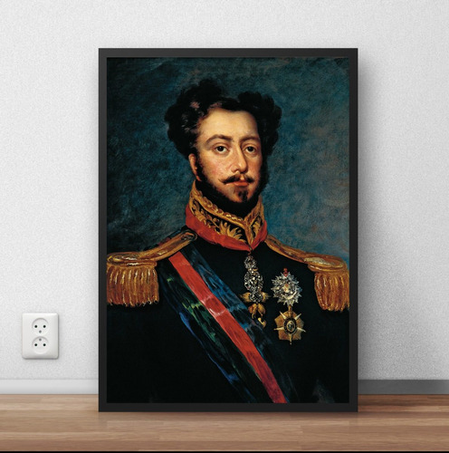  Quadro /poster Com Moldura Monarquia Dom Pedro Imperial P63