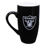 Nfl Taza Ceramica Raiders, Negra, 500 Ml