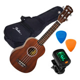 Ukulele Soprano Profissional + Kit Capa / Afinador E Palheta