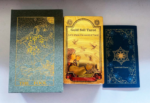 Cartas Del Tarot Rider Waite  Doradas De Lujo