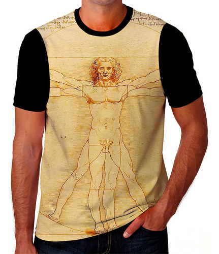 Camiseta Camisa Leonardo Da Vinci Pintor Sucesso Em Alta K02