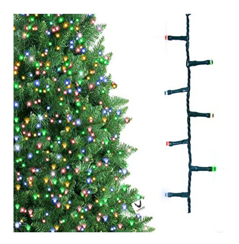 Luz Navidad Luces Led Decoración Árbol 24m 300led Multicolor