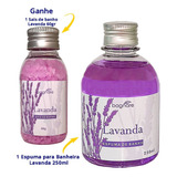 Kit Espuma P/ Banheira Lavanda Hidro Relaxante+sais De Banho