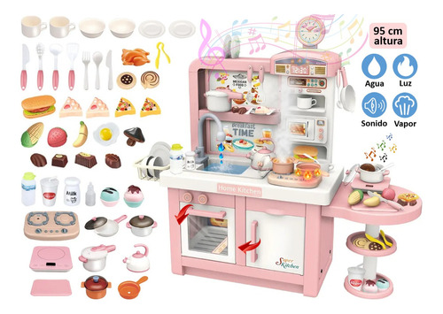 Cocina De Juguete Eggy Toys 100t-4 Color Rosa