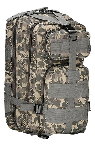 Mochila Camping Tactica Militar Viaje Mochilero Trekking Color Camuflaje Pixelado