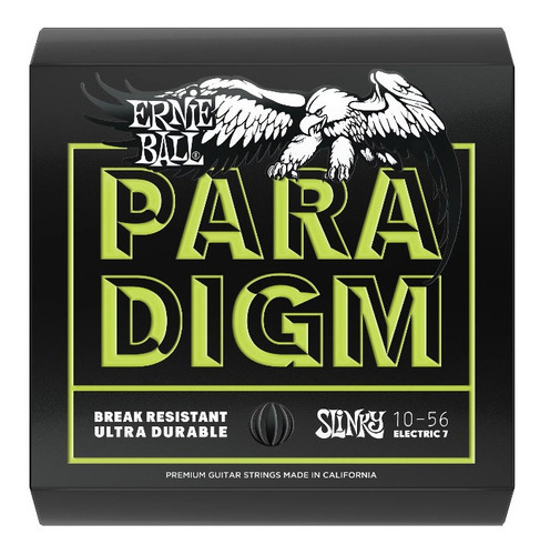 Ernie Ball Cuerdas Guitarra Paradigm Reg Slinky 7c 0.10-56