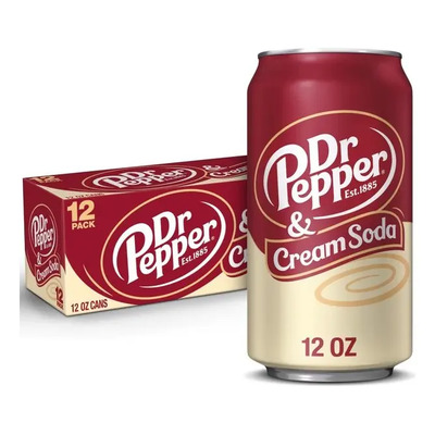 Refresco Dr.pepper Cream Soda 355ml 12pack Importado