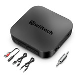 Swiitech Receptor Transmisor Bluetooth, Adaptador Aux Blueto