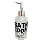 Dispenser Jabon Liquido Baño Bath Vidrio Nordico Dosificador Color Transparente