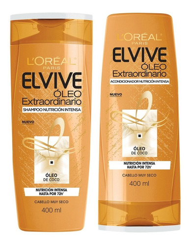 Combo Shampoo + Acondicionador Elvive Oleo Extraordinario 