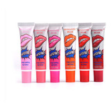 Tinte De Labios Para Mujeres Y Niñas, 6 Colores, Brillo Labi