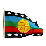 Bandera Mapuche Grande 180 X 120cms, Exclusiva