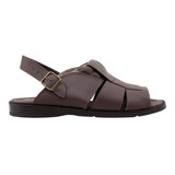 Chinelo Masculino Em Couro Marrom Italianinho 34302 Pixolé