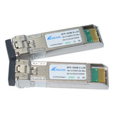 Par Módulos Gbic Sfp 20km 10g Lc Bidi Bx-20d + Bx-20u 10gb/s