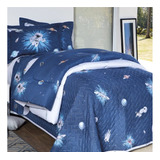 Cobre Leito Kacyumara Astronauta Colcha Cobre Leito Azul Marinho Escuro Astronautas Decorar Decoração De Para Quarto Infantil Criança Moderno Bonito Diferente  Astronauta Cor Azul 