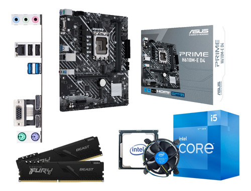 Kit Actualizacion Intel I5 12va H610m-e 16gb Ram 3200mhz