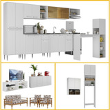 Kit Cozinha Casa Completa 4 Ambientes Multimóveis Cr60003