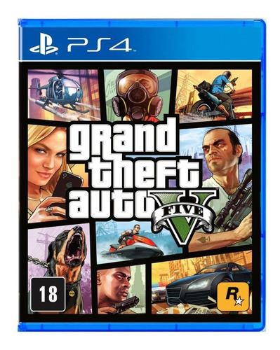 Jogo Grand Theft Auto V - Gta 5 Ps4 Mídia Física Usado