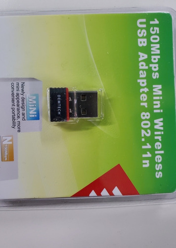 Antena Red Wifi Usb Nano 150m Demtech En Blister