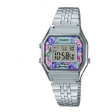 Reloj Casio Retro Vintage Plata Flores La680wa-2cdf Becris