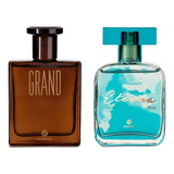 Kit Perfume Masculino Grand. Feminino Eterna Blue.