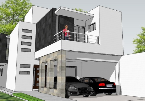 Plano De Casa 8x25 M. Exclusivo 3 Recamaras 2 Niveles + Bono