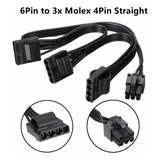 Cable De Corriente Molex X3 Para Fuente Modular Evga Gq